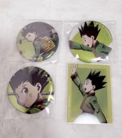 HUNTER×HUNTER ゴン 缶バッジ ステッカー 4点セットのサムネイル