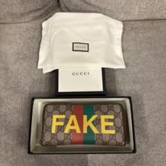 GUCCI グッチ 二つ折り 財布 長財布 FAKE NOTのサムネイル