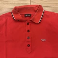 り*ー様 希少品レア‼️DIESEL 赤　ポロシャツ り*ー様 希少品レア‼️DIESEL 赤 ポロシャツ - メルカリ
