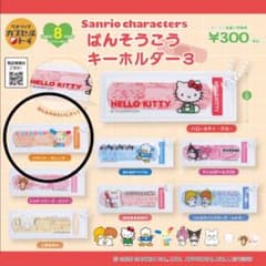 サンリオキャラクターズ ばんそうこうキーホルダー3(ウサハナ・オレンジ)のサムネイル
