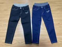Fineストレッチスキニーパンツ(女の子用)2本セットのサムネイル