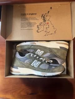 New Balance 991 グレー/オリーブのサムネイル