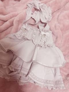 ♥LIZLISA リズリサ♥サスペンダー付きティアードスカパン ピンクのサムネイル