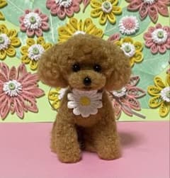 羊毛フェルト トイプードル