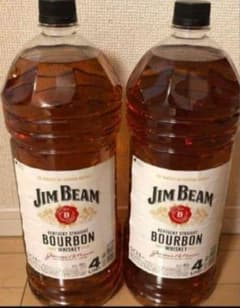 Jim Beam バーボンウイスキー 4L 2本 ⭐️新品未開封⭐️Jim Beam バーボンウイスキー 4L×2本 - メルカリ