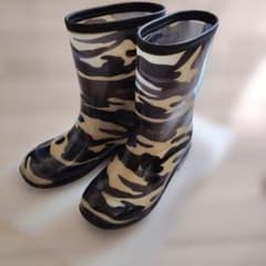 23cm キッズ レインブーツ 迷彩柄のサムネイル