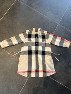 Burberry チェック柄 七分袖 ミニワンピース M Burberry チェック柄 七分袖 ミニワンピース M Burberry チェック柄 七