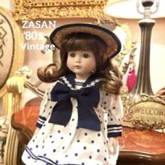 ZASAN사 오르골 첨부 포세린돌 80년대 빈티지 midori