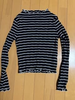 MOUSSY ボーダー長袖カットソー