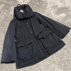 美品 ユニクロ +J ハイブリッドダウンショートコート ブラック M