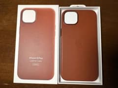 Apple iPhone14plus 純正レザー　アンバーのサムネイル