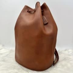 【極美品】レア！オールドコーチ　ショルダーバッグ　バケツ型　茶　アメリカ製のサムネイル