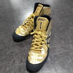 レア 美品 30cm】asics JBエリート レスリングシューズ ゴールド
