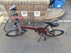 tern Link A7 折りたたみ自転車 ワインレッド 超軽量 走行可 - メルカリ