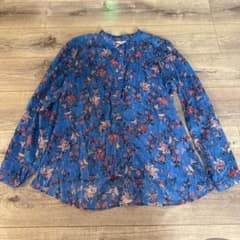 ISABEL MARANT ETOILE 花柄ブラウス ブルー 36 スカート ISABEL MARANT ETOILE 花柄ブラウス ブルー 36 スカート | Mercari