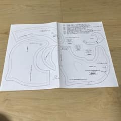 アンの木パターン　型紙　いるかのビブのサムネイル