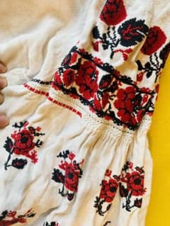 ウクライナ　チュニック　刺繍　東欧　ヴィンテージ　民族衣装のサムネイル