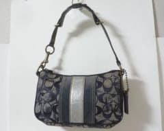 コーチ COACH シグネチャー デミポーチ ミニ ハンドバッグ