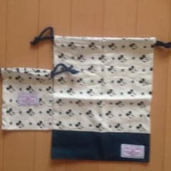 mini様 専用 美品 しまむら ミッキー 巾着セットのサムネイル