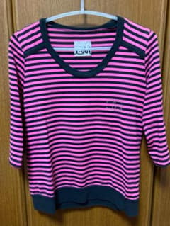 ピンクストライプ半袖Tシャツのサムネイル