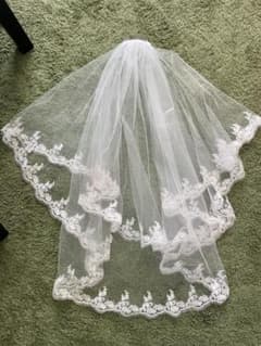 再値下げ⭐︎花刺繡 ブライダルベール　ウェディングヴェールのサムネイル