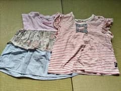 フリル付き紫色トップス 95cmのサムネイル