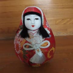 郷土玩具 土人形 姫だるま 伝統工芸品 姫だるま 日本人形 郷土玩具 高さ約15cm - メルカリ