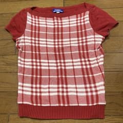 バーバリー　ブルーレーベル　半袖ニット　美品のサムネイル
