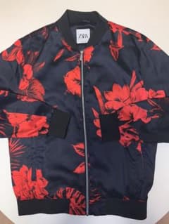ZARA ザラ MA-1 ブルゾン 花柄 フラワーのサムネイル