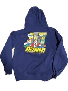 東海オンエア アメコミ風シバッハパーカー ネイビー Mサイズ - メルカリ