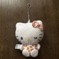 ハローキティ ヒョウ柄 ぬいぐるみマスコットのサムネイル