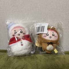 치이카와 에니마이 복권 타누키다몽쿠지 후루모토야 봉제인형 2점 세트