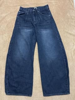 WYM ARC CURVED DRAPE DENIM ワイドデニム　Sのサムネイル