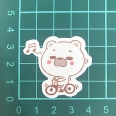 【送料無料】防水ステッカー シール【即購入可能】可愛いファンシー韓国2枚セットのサムネイル