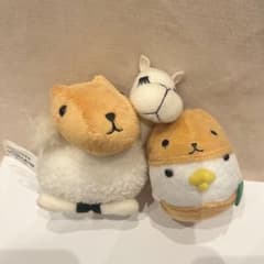 카피바라 헤이세이 마스코트 봉제인형 세트 나마케모노군 라마씨