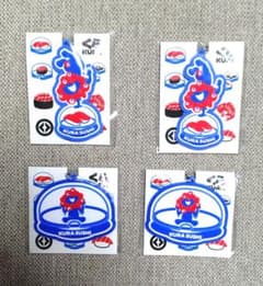 大阪・関西万博 ミャクミャク くら寿司 ラバーキーホルダー　4点セットのサムネイル