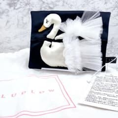 タグ付✨【未使用】LUDLOW ラドロー フラットポーチ スワン 白鳥
