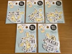 ポケモン　ミニデココラージュシール Pikachu 5個セット　新品未使用のサムネイル