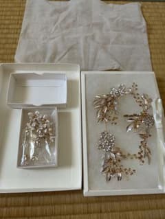 値下げ交渉可　結婚式 アクセサリー ヘッドドレス イヤリングのサムネイル