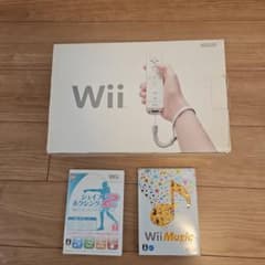 wii 本体(箱、付属品あり) 　ソフト2つ付きのサムネイル