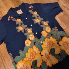 50sビンテージ KAHANAMOKU カハナモク ハワイアン アロハシャツのサムネイル