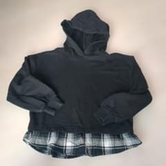 GAP KIDS パーカー 130cm チェック柄裾