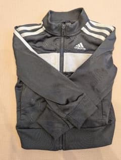 adidas ジャージ ジャケット 黒 100