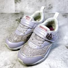 [Disney] (18cm) Rapunzel Kids Sneakers for Girls, Purple, Lace