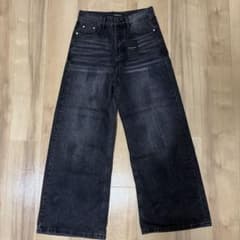 Asapmode デニムパンツ ワイド ブラック y2kのサムネイル