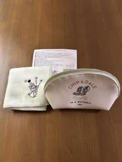 チップとデール ポーチ＆タオルハンカチセットのサムネイル