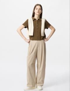 UNIQLO⭐︎ウルトラストレッチアクティブワイドパンツXLサイズ　昨年モデルのサムネイル
