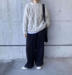 fashiru クルーネットアランプルオーバのサムネイル