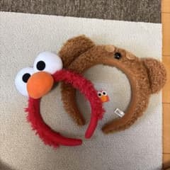 エルモとクマの耳カチューシャ(2個セット)のサムネイル