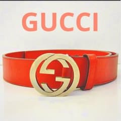 EG4 グッチ 未使用美品 インターロギングG メンズ レザーベルト GUCCIのサムネイル